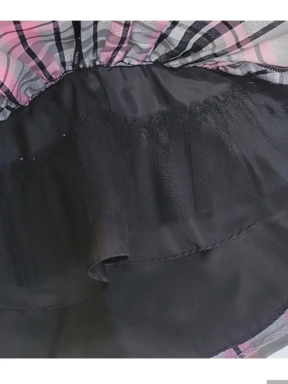 Adorable Bonnie Baby Formal 2 Pc Dress  Black Pink Silver Sz 12 Mos